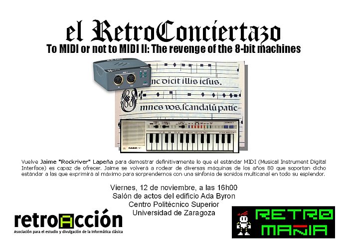 Retroconciertazo «To MIDI or not to MIDI II: The revenge of the 8-bit machines»
