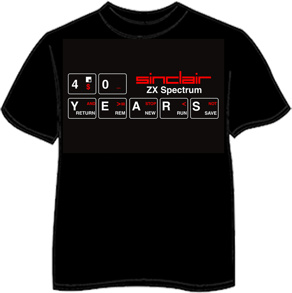 Camiseta 40 aniversario ZX Spectrum